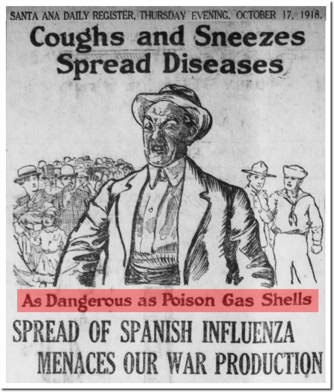 An Epidemiology of Information: Data Mining the 1918 Influenza Pandemic